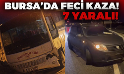 Bursa'da İki Servis Minibüsü Çarpıştı: 7 Yaralı