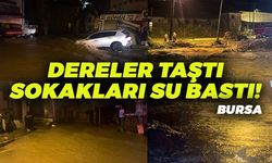Bursa’da Sağanak Yağış Hayatı Felç Etti!