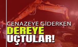 Cenazeye Giderken Dereye Uçtular!