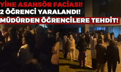 Yozgat'ta KYK Yurdu'nda Asansör Düştü! KYK İl Müdürü Öğrencileri Tehdit Etti!