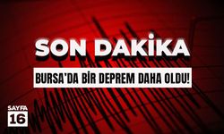 Son Dakika!! Bursa'da Bir Deprem Daha!