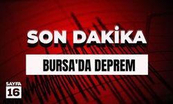 Son Dakika! Bursa'da Şiddetli Deprem