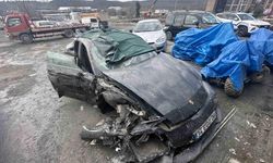 Eyüpsultan’daki feci kazaya karışan araçların son hali görüntülendi