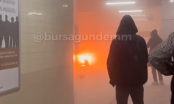 Bursa Küçük Sanayi Metro İstasyonu'nda Alevler Yükseldi!