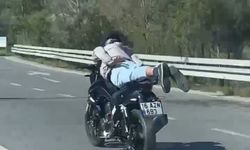 Bursa'da Gençlerin Motosikletle Tehlikeli Yolculuğu!