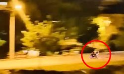Bursa'da Polis ile Motosiklet Kovalamacası Kamerada