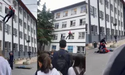 Bakırköy'de okulda tatbikat yapan AFAD görevlisi yüksekten düştü