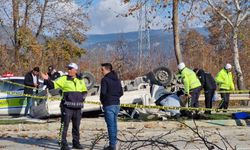 Kestel'de takla atan kamyonette 2 kişi hayatını kaybetti