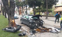 Bursa'da Çekirge Caddesi'nde feci kaza