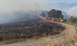Orhaneli Girencik Köyü yangın sebebiyle tahliye ediliyor