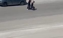 Şiddet uygulayan eşini savunan kadına tepki
