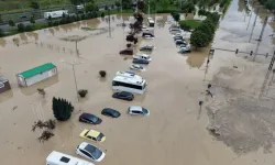 Trabzon’da sel felaketi: Eski devlet sahil yolu sular altında