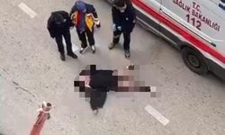 Gazcılar'da yolun ortasında yatan kadın sinir krizi geçirdi