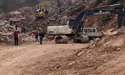 Ordu'da taş ocağı şantiyesinde göçük