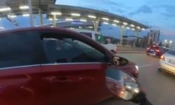 Bursa'da kadın sürücüler trafikte birbirine girdi