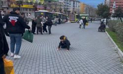 Bursa'da insanlar uçmamak için yere yattılar