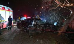 İnegöl'de kontrolden çıkan araç ağaca çarptı: 2 ölü, 2 yaralı