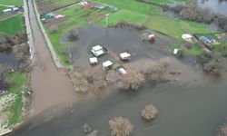 Ulubat Gölü taştı, onlarca ev sulat altında kaldı