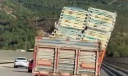 Bursa’da tehlikeli taşımacılık kamerada
