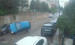 Bursa'da kontrolden çıkan araçtan korkutan kaza