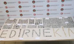Edirne'de gümrük kapılarında 7 bin parça tarihi eser ele geçirildi