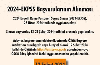 2024 EKPSS Başvuruları Başladı!