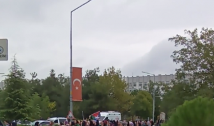 Bursa Uludağ Üniversitesi'nde Filistin'e Destek Yürüyüşü