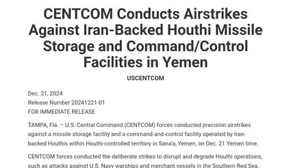 ABD Ordusundan Yemen'e saldırı! Komuta merkezini vurdu