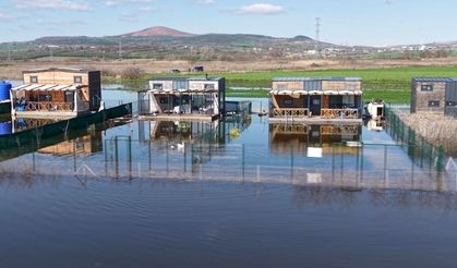Uluabat Gölü taştı! Bungalovlar, göl evi oldu