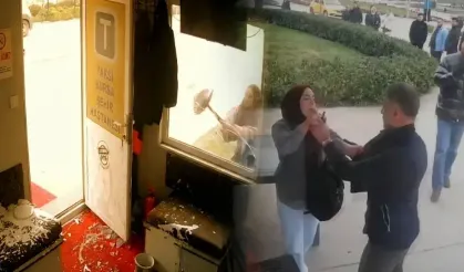 Taksiye alınmadım diyerek sinir krizi geçiren kadın çılgına döndü
