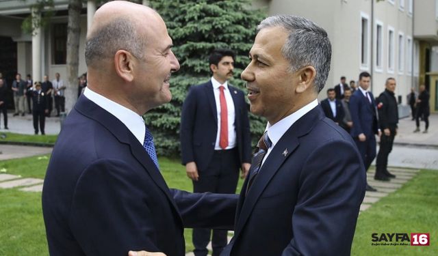 Süleyman Soylu'dan Ali Yerlikaya Ziyareti
