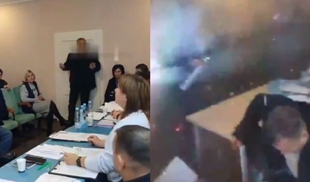 Ukrayna’da Bir Kişi Köy Meclisinde Üç El Bombası Patlattı!