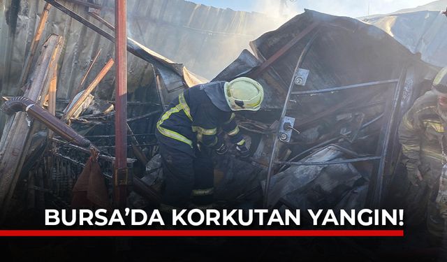 Bursa'da Geri Dönüşüm Tesisinde Yangın Çıktı!