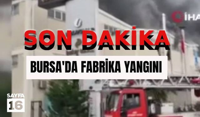 SON DAKİKA!! Bursa'da tekstil fabrikasında yangın!