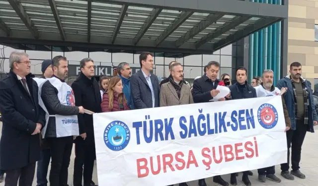 Bursa Şehir Hastanesi'nde Doktora Şiddet Protestosu!