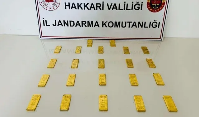 Hakkari'de Milyonlarca Liralık Altın Ele Geçirildi!