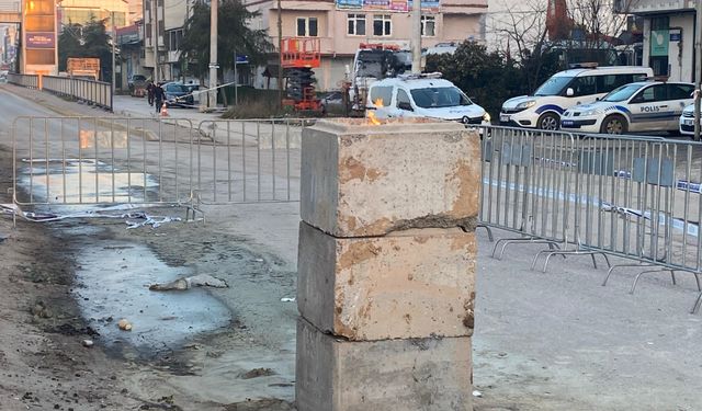 5 gündür yanan gazın çevresi betonla kapatıldı