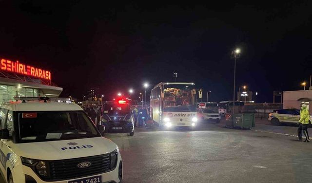 Üzerinden geçti, otogara giderken kendini ihbar etti