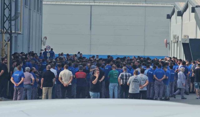 Yataş'ta iş bırakma eylemi