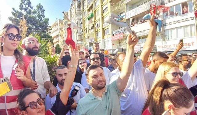 Aydın’da ’topuklu’ eylem