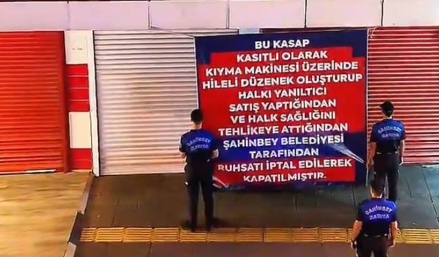 Gaziantep'te kasapta akılalmaz düzenek: Bozuk etleri vatandaşa yedirmiş