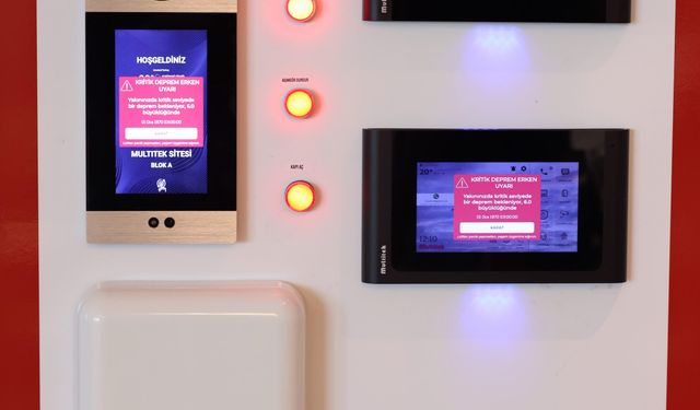 Deprem erken uyarı sinyali konutlara verilmeye başlandı