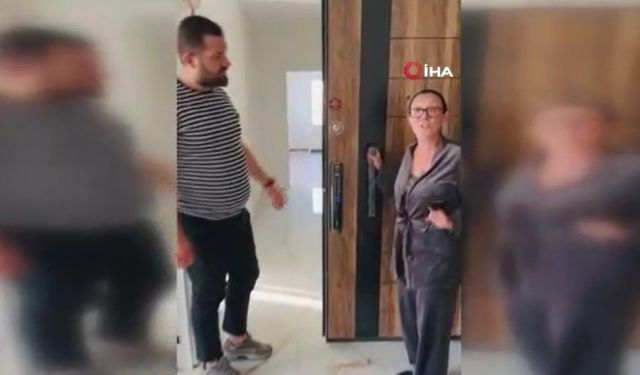 Güllü’nün son görüntüleri!! Evine kapı yaptırmış