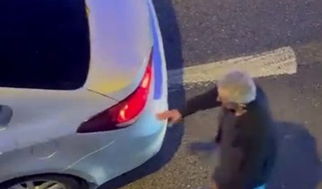 Alkollü sürücüden trafik polisi hareketleri
