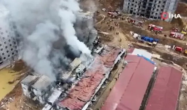 Tuzla'da işçi konteynerlerinde yangın: 7 yaralı