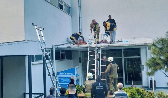 4 el silah sesi duyuldu, kadın kendini 6. kattan aşağı attı