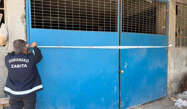 Osmangazi'de tehlikeli atık döken araca ağır ceza