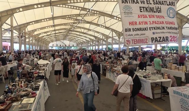 Bursa'nın simgesi Agora Antika Pazarı 10 yaşında