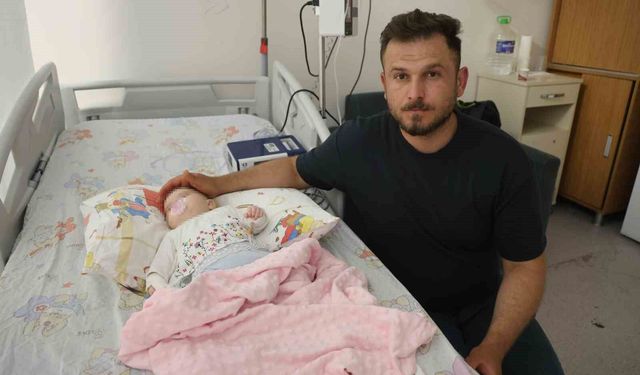 Serum çıkarma işlemi esnasında bebeğin parmağı kesildi