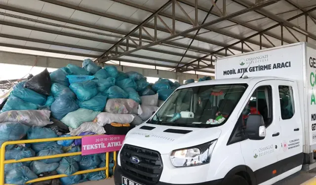Osmangazi'de yüzlerce ton atık geri dönüşüme kazandırıldı